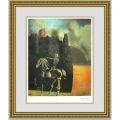 ダリ 「Horseman of Death」 額縁付き