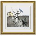 ダリ「DON QUIXOTE IMPOSSIBLE DREAM」 額縁付き