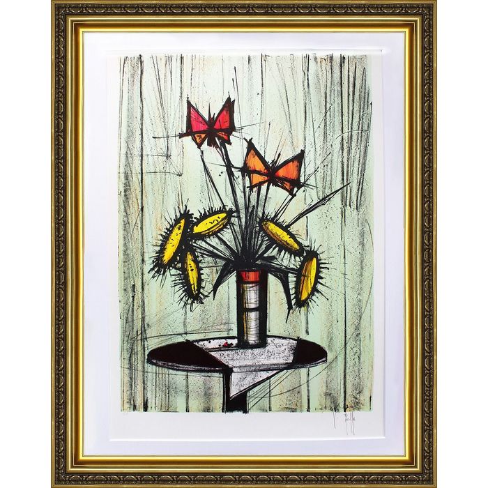 V.ヴェッファ「思想と向日葵」 額縁付き