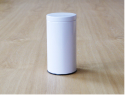 大切な茶葉を上手に保存【茶筒 ホワイト無地100ｇ～150ｇ用】日本製