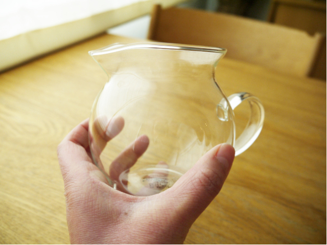 お茶の色合いがよく判る【茶海（ちゃかい）250cc】 透明耐熱ガラス