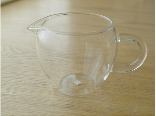 お茶の色合いがよく判る【茶海（ちゃかい）250cc】 透明耐熱