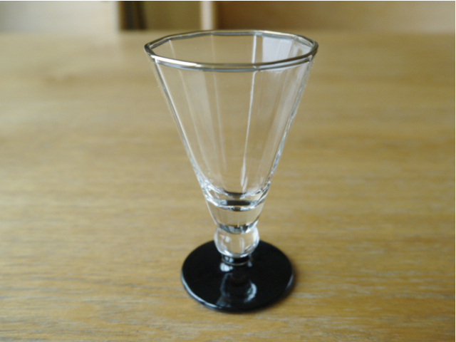 冷茶に！足つき小ぶりグラス【加賀高杯】日本製 ガラス 口径59mm 高さ95mm