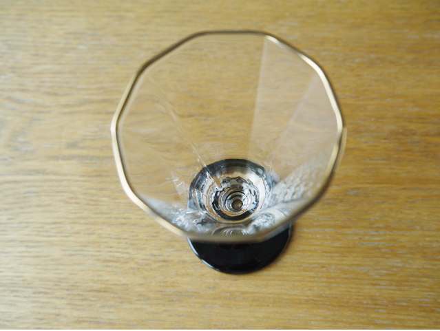冷茶に！足つき小ぶりグラス【加賀高杯】日本製 ガラス 口径59mm
