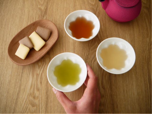美濃焼 さくら型煎茶椀（白・無地） 日本茶 茶器 日本茶・ハーブ