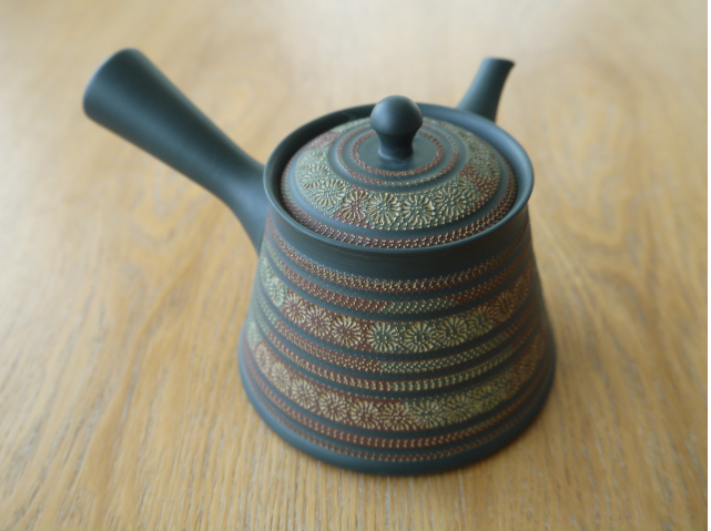 常滑焼作家急須　印花富士型　磯部輝之　