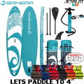 20253-Teal　【ＳＵＰボード/SPINERA　】SPINERA SUP LETS PADDLE 10'4"　サップボード　プレゼント付♪