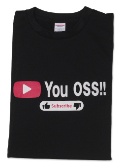 Tシャツ YOU OSS!! 黒