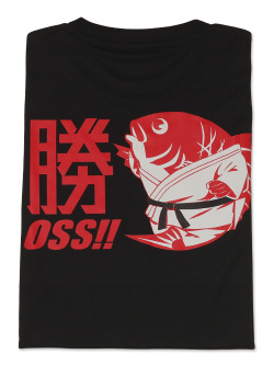 Tシャツ OSS!! 勝つたい (黒)　画像