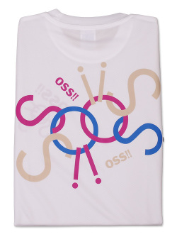 Tシャツ OSS!! キー (白)