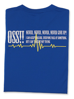 OSS!! ウェーブ メッシュロングスリーブTシャツ （青）