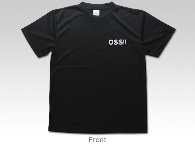 OSS!!観自在菩薩 ドライTシャツ 黒