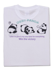 Tシャツ OSS!! パンダ 白