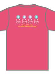 Tシャツ OSS!! Cats (ピンク)