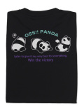 Tシャツ OSS!! パンダ 黒