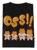 Tシャツ OSS!! バルーン猫 (黒)