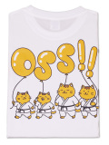 Tシャツ OSS!! バルーン猫 (白)