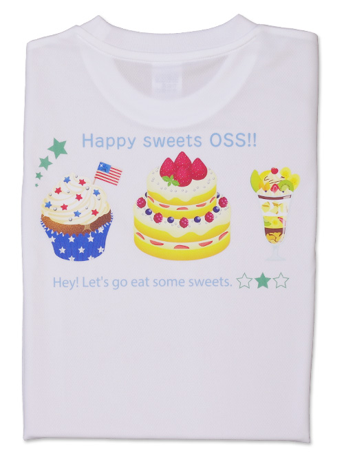 Tシャツ OSS!! スイーツ 白