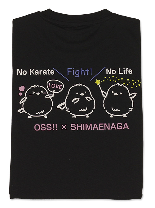 Tシャツ OSS!! シマエナガ (黒)