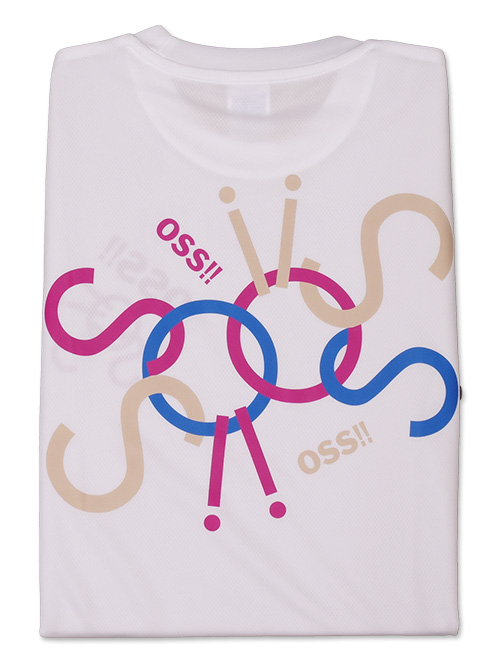 Tシャツ OSS!! キー (白)