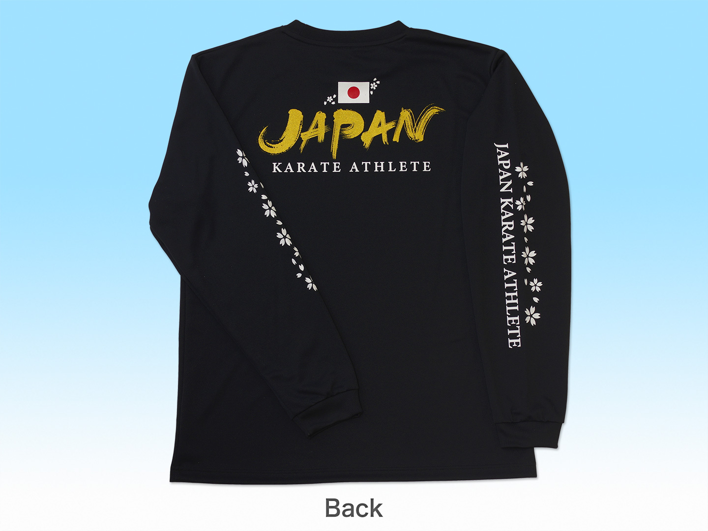 Tシャツ JAPAN KARATE 長袖（黒）　画像