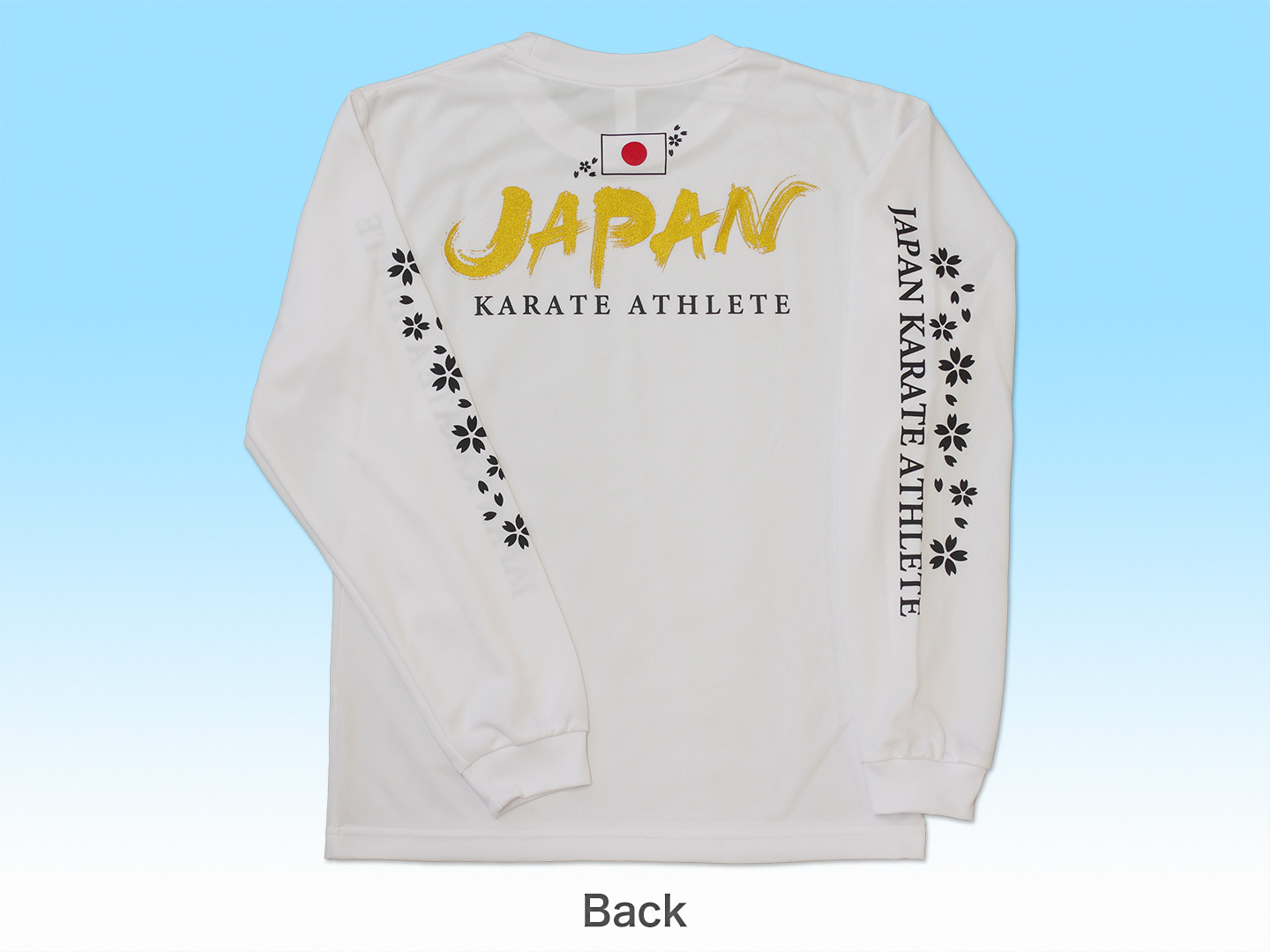 Tシャツ JAPAN KARATE 長袖（白）　画像