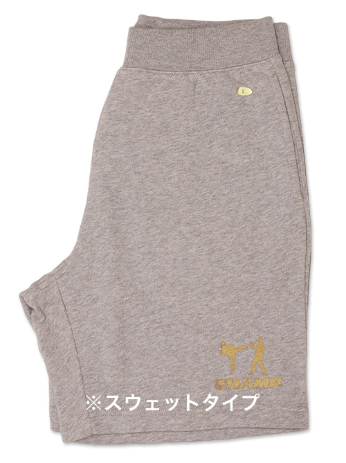 スウェットハーフパンツ (杢グレー)