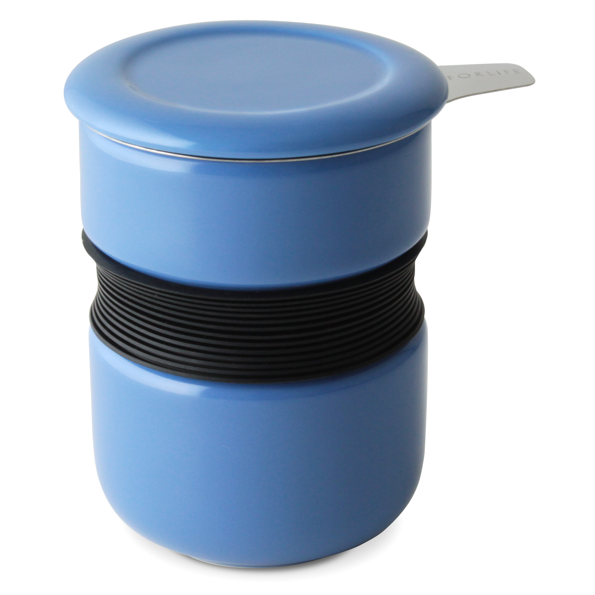 FORLIFEフォーライフ Curveカーブ Asian Style Tea Cupアジアンスタイルティーカップ 383 茶こし付きカップ　ブルー