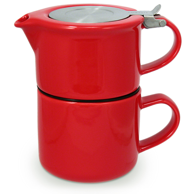 Tea for One Set de d/écorations de No/ël en forme de chat th/éi/ère et tasse