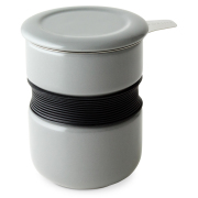 FORLIFEフォーライフ Curveカーブ Asian Style Tea Cupアジアンスタイルティーカップ 383 茶こし付きカップ　グレー