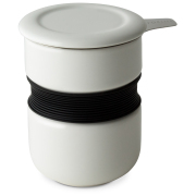 FORLIFEフォーライフ Curveカーブ Asian Style Tea Cupアジアンスタイルティーカップ 383 茶こし付きカップ　ホワイト