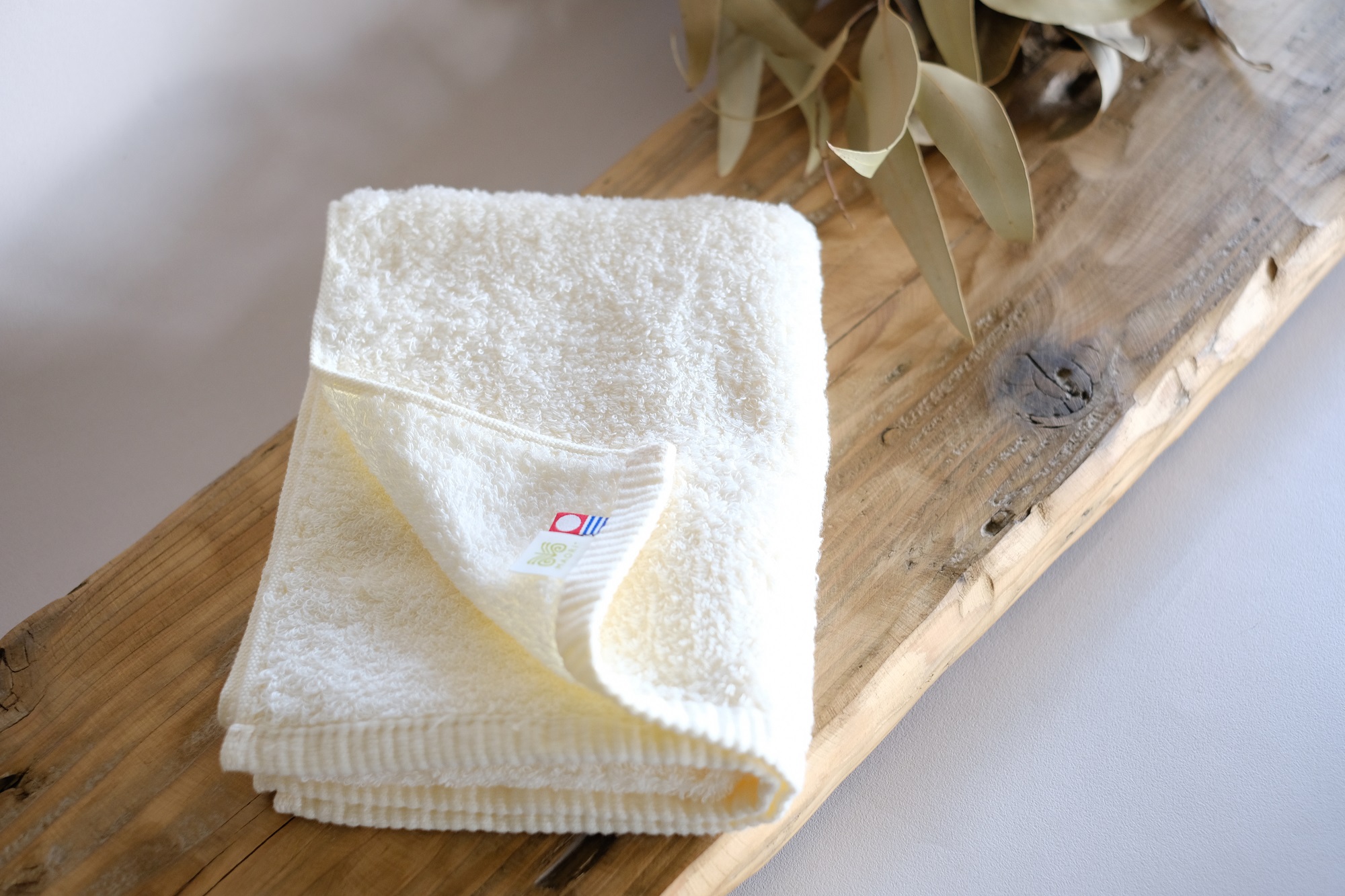 フェイスタオル（レモンホワイト）