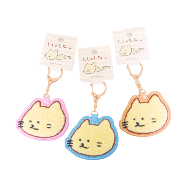 ししゃもねこフェイスもこもこレザーKH