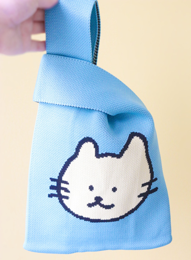 ししゃもねこニットトートバッグ1