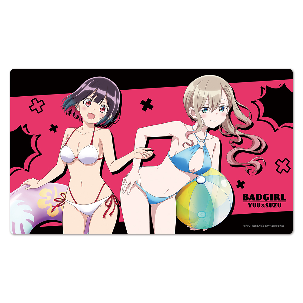 ばっどがーる キャラクターラバーマット 優&涼 水着ver.【描き下ろし】