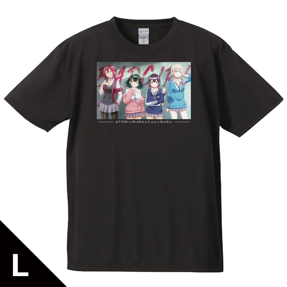ばっどがーる Tシャツ 優&亜鳥&涼&るら ティザービジュアルver. Lサイズ
