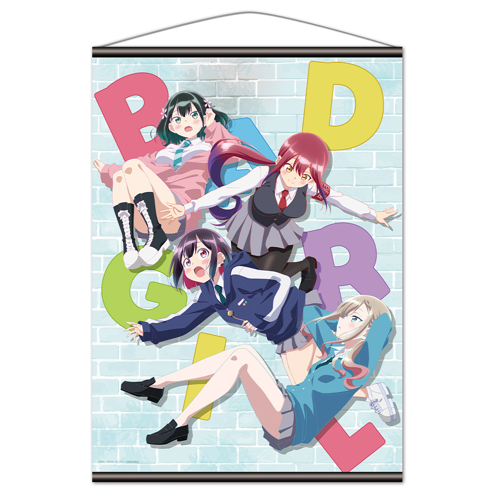 ばっどがーる キャラクターラバーマット 優&亜鳥&涼&るら ティザー