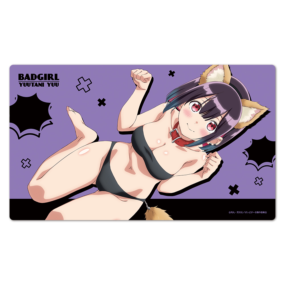 ばっどがーる キャラクターラバーマット 優谷優 ケモ耳水着ver.