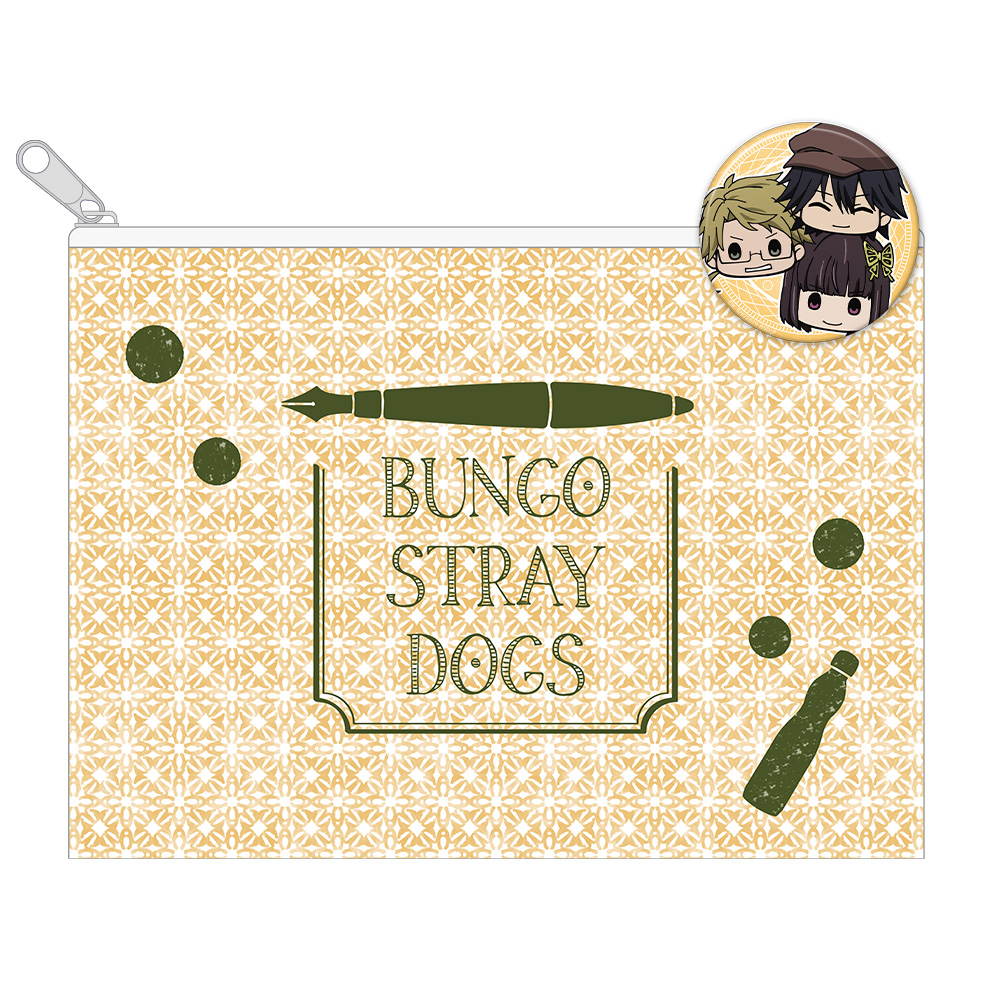 文豪ストレイドッグス 缶バッジ付フラットポーチD