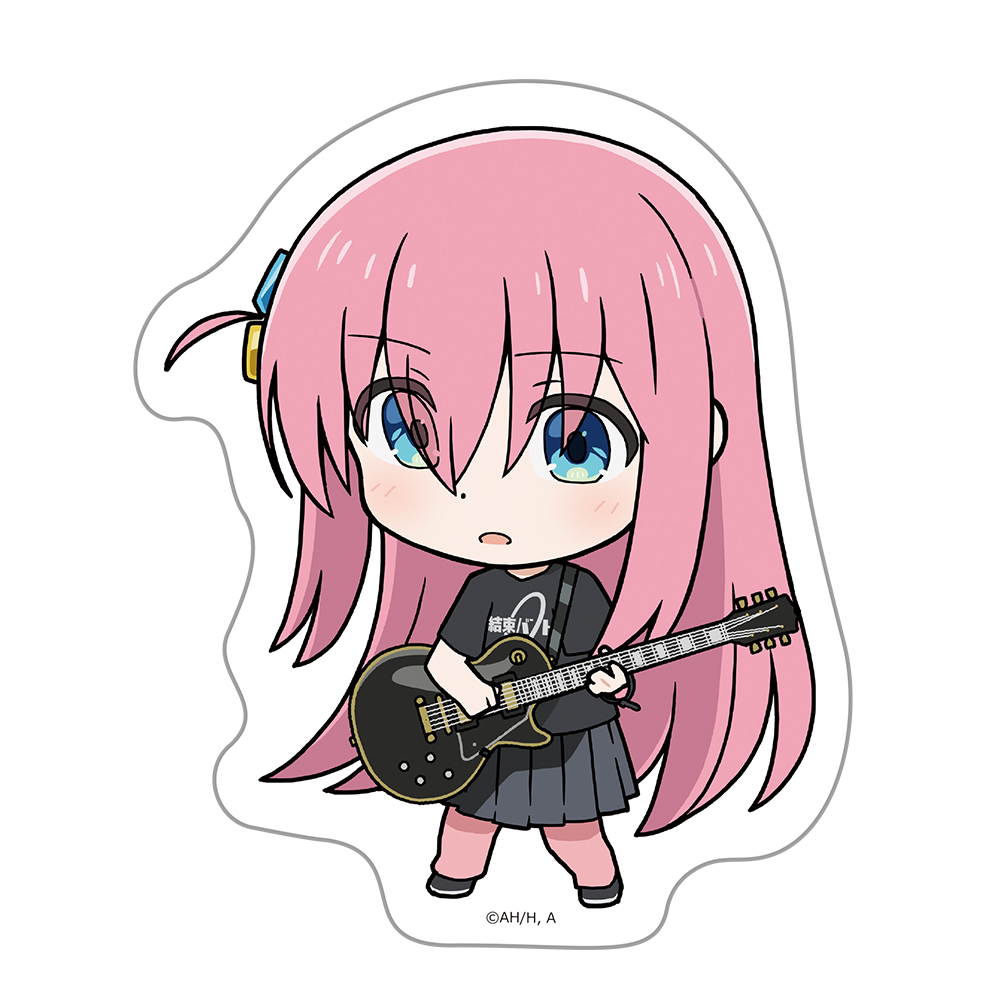 アニメ「ぼっち・ざ・ろっく！」 ダイカットステッカー 後藤ひとり バンドTシャツVer.