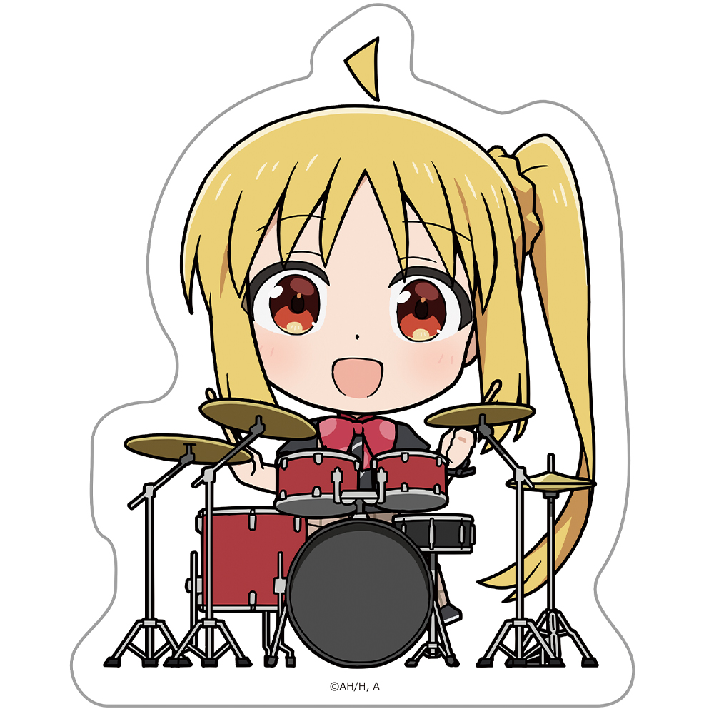 アニメ「ぼっち・ざ・ろっく！」 ダイカットステッカー 伊地知虹夏 バンドTシャツVer.