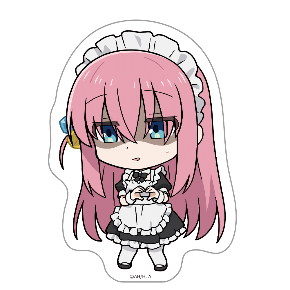 アニメ「ぼっち・ざ・ろっく！」 ダイカットステッカー 後藤ひとり メイド服ver.