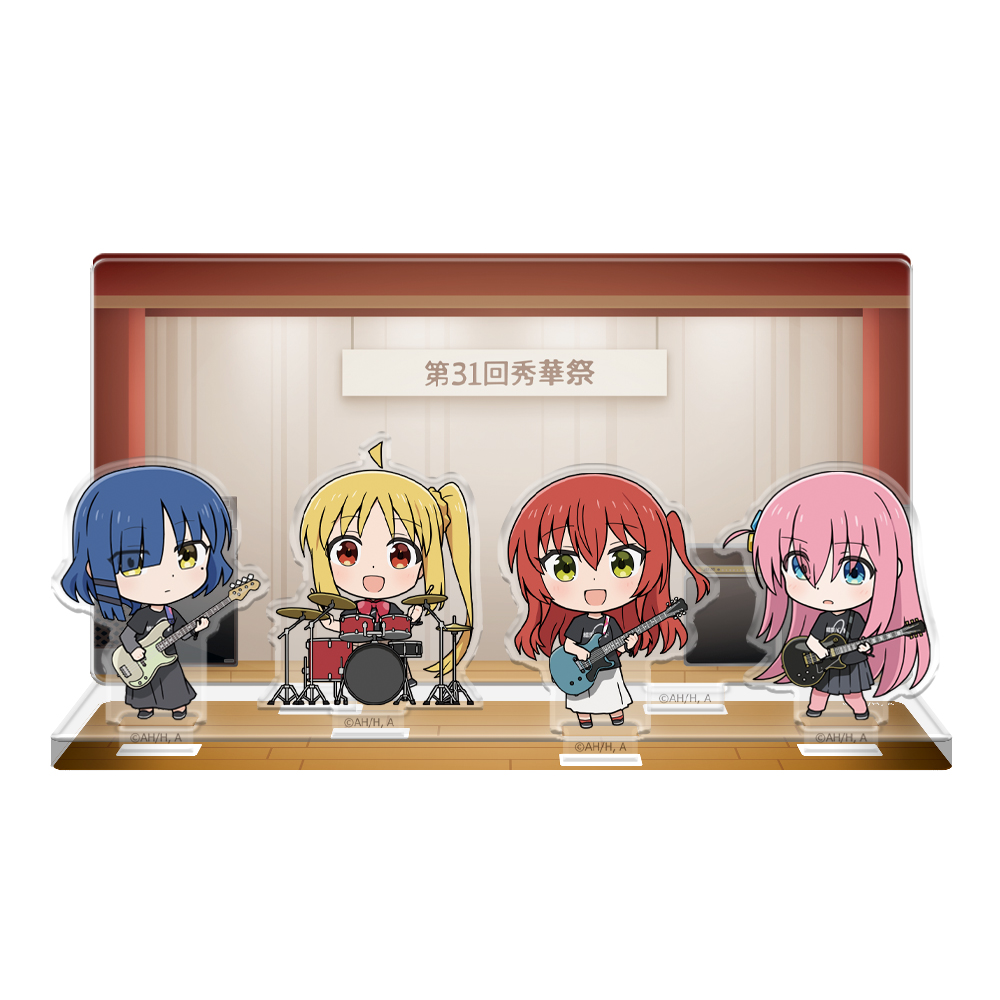 ぼっち・ざ・ろっく！アクリルジオラマB［ひとり＆虹夏＆リョウ＆郁代 バンドTシャツver.］