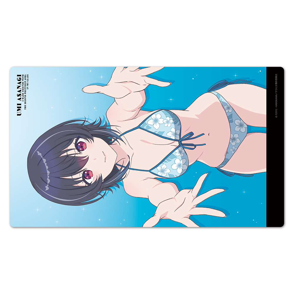クラスで2番目に可愛い女の子と友だちになった キャラクターラバーマット 朝凪海 水着ver.
