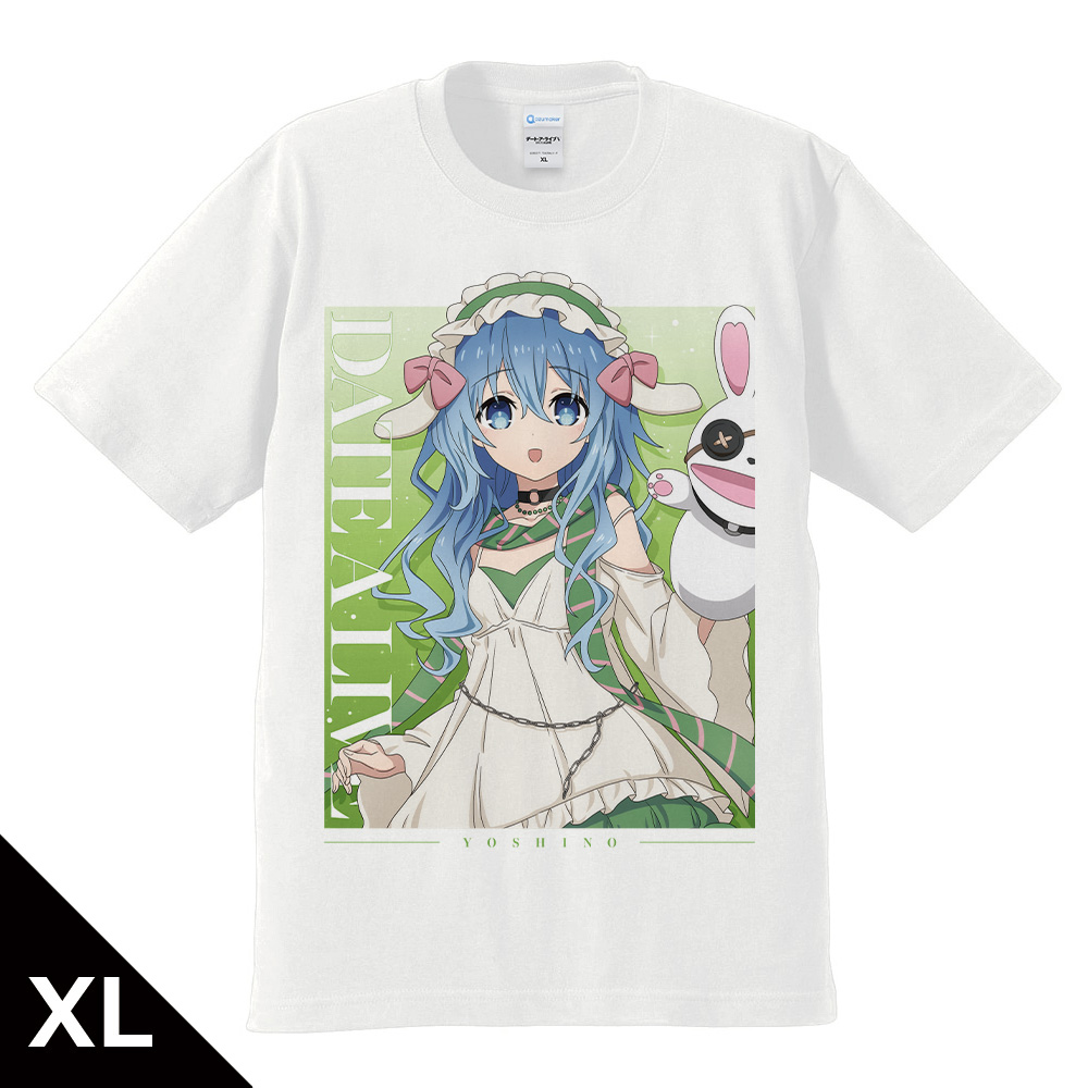 デート・ア・ライブV Tシャツ 四糸乃 ゴシックパンク ホワイトver. XLサイズ 【描き下ろし】