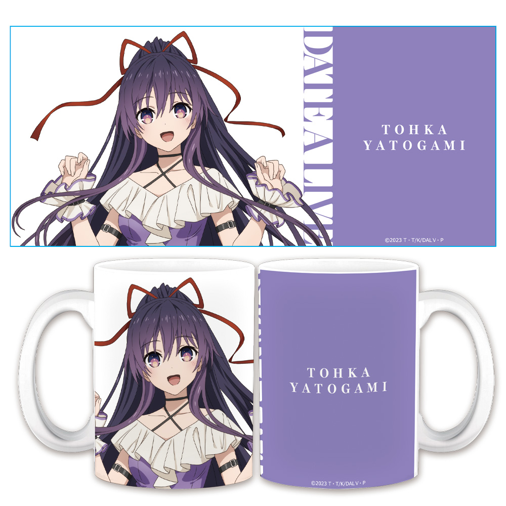 デート・ア・ライブV マグカップ 夜刀神十香  ゴシックパンク ホワイトver. 【描き下ろし】