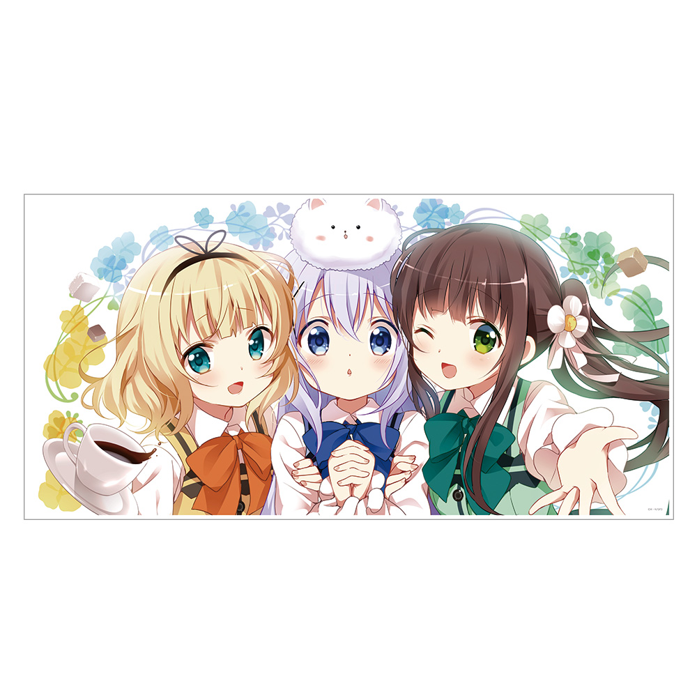 ご注文はうさぎですか？ BLOOM 120cmビッグタオルB［チノ＆千夜＆シャロ］