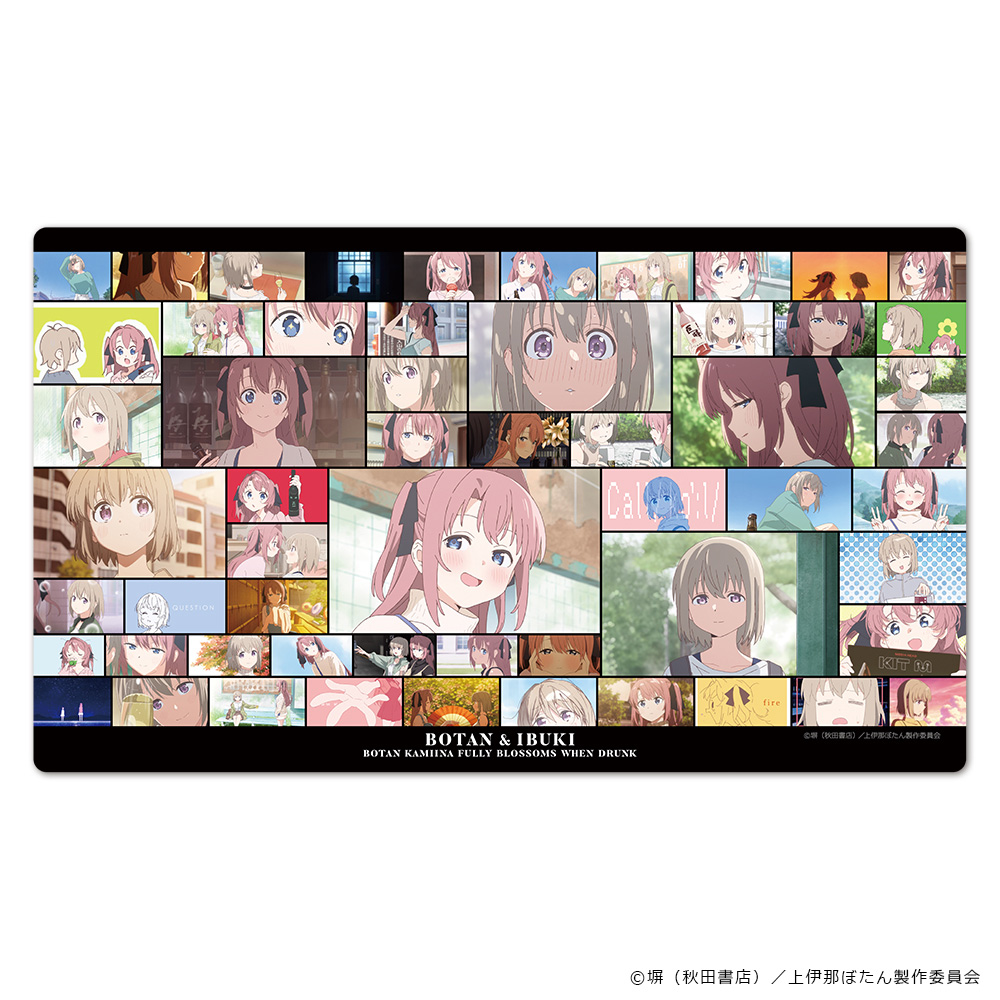 TVアニメ「上伊那ぼたん、酔へる姿は百合の花」 キャラクターラバーマット 上伊那ぼたん＆砺波いぶき 場面写ver.