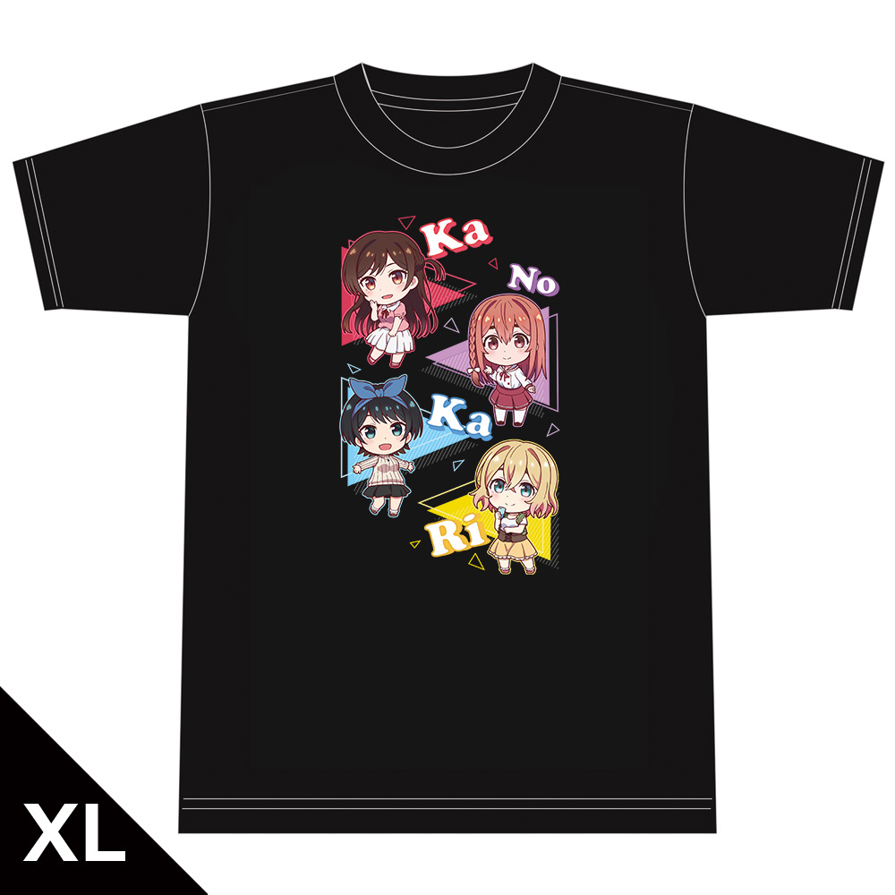 彼女、お借りします Tシャツ［千鶴＆麻美＆瑠夏＆墨］ XLサイズ