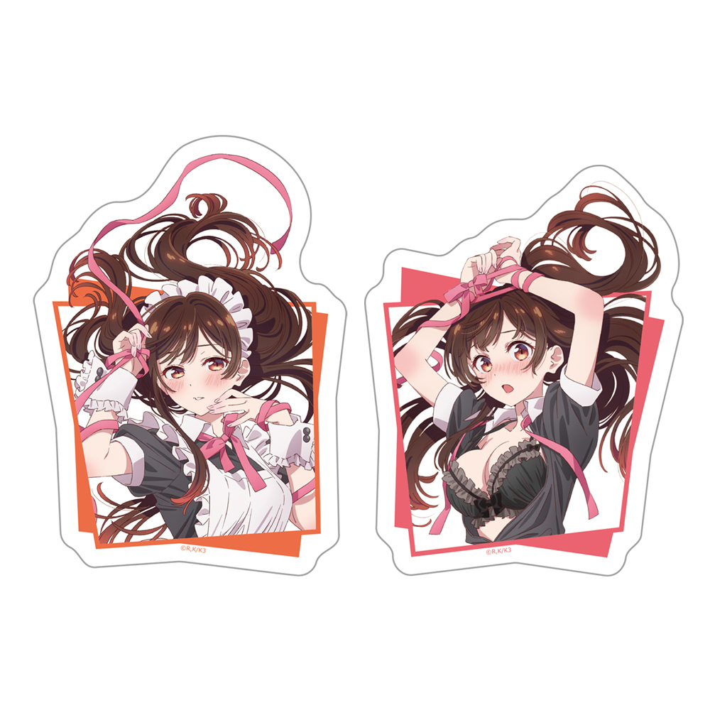 彼女、お借りします ダイカットステッカーセット【描き下ろし】